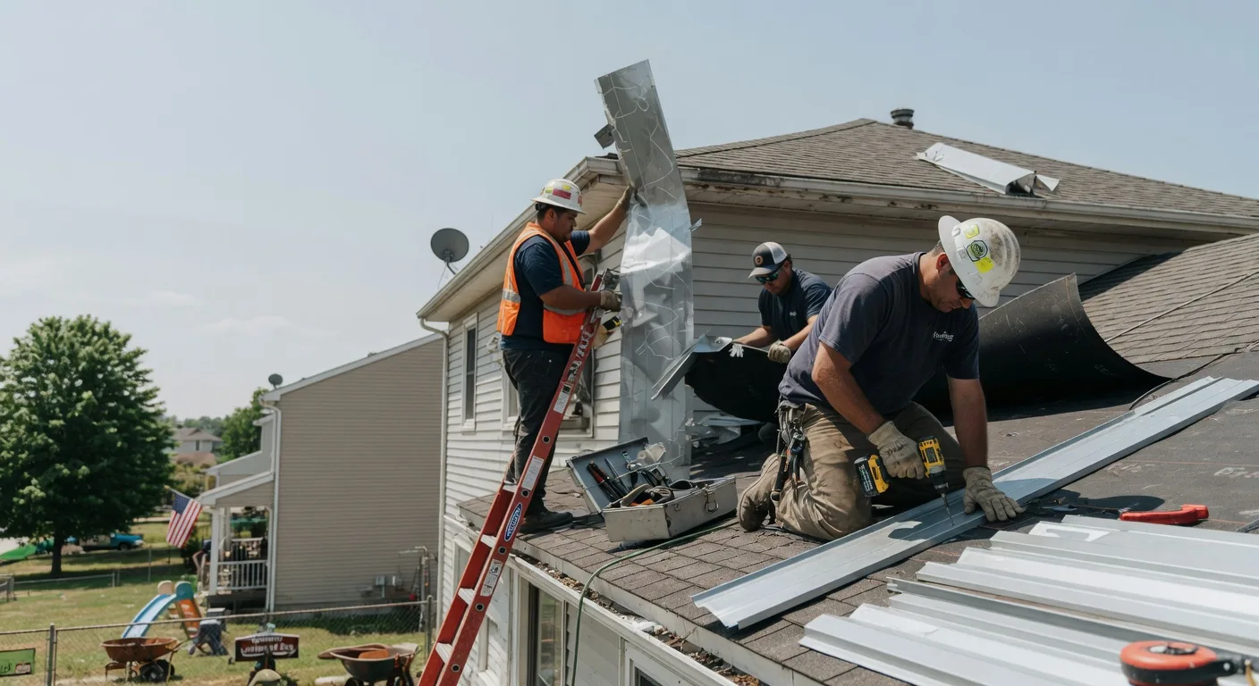 Storm Damage Metal Roof Repair in Elkhart, IA